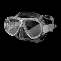 Équipement de plongée sous-marine professionnel Masque de plongée à double lentille avec verre trempé et silicone pour adultes