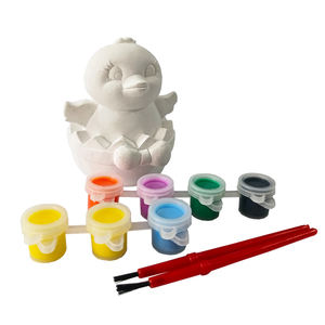 Elsas الفراخ عيد الفصح البيض مع اللعب الديكور السيراميك تمثال الجص اللوحة مجموعات دهان داي المواد عدة - Product Image 2