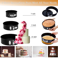Kit de décoration de gâteau 492 pièces avec 4 moules à charnière outils de décoration de plateau tournant pour les débutants