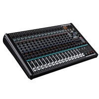 Table de mixage DJ audio haute résolution DSP 16 canaux KM-16 avec woofer de 4 pouces pour équipement de studio professionnel et enregistrement sonore