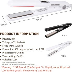 Plancha de Pelo Ultrasónica con Infrarrojos, Dispositivo de Peinado - Product Image 5