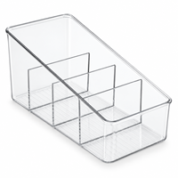 Boîte de rangement pour maquillage en plastique transparent à 4 niveaux, organiseur de cosmétiques de bureau, tiroir pour fards à paupières, rouges à lèvres, soins de la peau