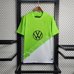 Bóng đá mặc bóng đá Áo sơ mi fussball Kinder trikot VFL maillot Wolfsburg màu xanh lá cây bóng đá Jersey đào tạo hàng đầu