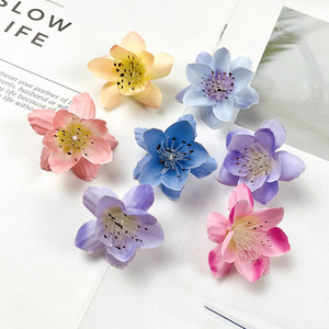 Mini flor de loto de 4 cm, cabezal de flor de seda para decoración de horquillas y manualidades DIY - Product Image 2