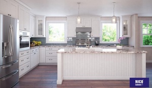 NICOCABINET Diseño moderno Mármol blanco natural Calacatta Piedra pulida costosa para cocina para <span class=keywords><strong>casa</strong></span> - Product Image 4