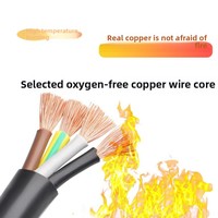 Precio de fábrica Cable de cobre aislado de PVC 4core 20/18AWG Conductor trenzado revestido de construcción flexible MOQ Auto industrial