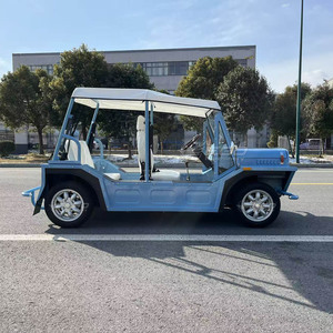 Directo de Fábrica, Auto Clásico de 5 Plazas, Nuevo Diseño Retro, Estilo Antiguo, Seguro, Vintage, Azul, Eléctrico - Product Image 2