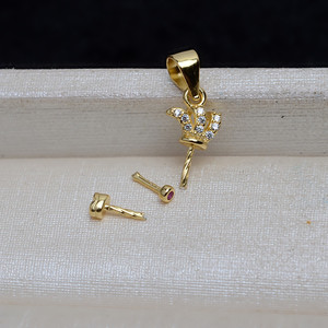 Pendentif en argent S925 avec perle baroque en forme de petit poisson pour femme, accessoires de bijoux DIY 4102 - Product Image 3