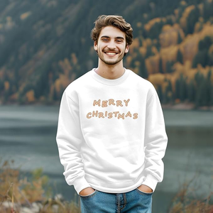 Sublimasi Crewneck poliester 2 buah Sweatshirt untuk sublimasi hoodie dewasa cetak logo kustom kaus kosong putih - Product Image 3