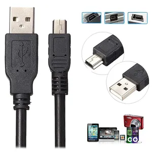 Datos de Cable de carga 5Pin Mini B Cable USB 2,0 tipo A macho A Mini Cable USB para GoPro PS3 controlador MP3 jugador Dash Cámara GPS