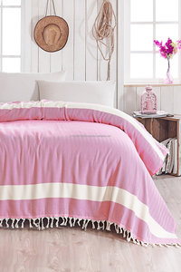 Herringbone Turkish Towel Blanket, Beach Throw 100% Cotton, Pestemal, Hammam, <b>Grey</b> Color Bed <b>Sheets</b> Chevron - Product Image 3