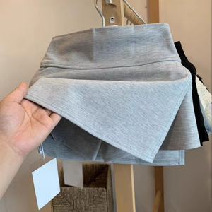 <span class=keywords><strong>Falda</strong></span> Casual de Cintura Alta con Dobladillo Irregular y Pantalones de Seguridad Internos, Ligera y Suave para Usar a Diario en el Campus - Product Image 1