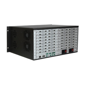 สวิตช์เมทริกซ์วิดีโอแบบโมดูลาร์ 4K60 SDI/HDBT 16x16 /DVI/VGA HD ตัวเรือนโลหะ รองรับไฟเบอร์แบบ Single-mode สำหรับการต่อจอ LCD Video Wall - Product Image 5