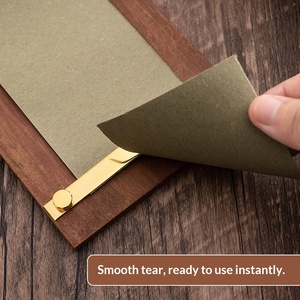 Bloc-notes suspendu rétro en rouleau de papier non adhésif, style INS, tableau en bois, bloc-notes vierge pour messages - Product Image 4