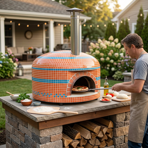 Horno de Pizza de Cerámica a Leña de Alta Productividad, Instalación Integrada, Control de Temperatura, Resistente al Calor hasta 500°C, Uso Comercial - Product Image 6
