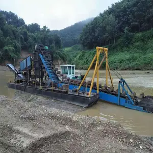 Gold Panning China Bucket Chain Dredger Gold Mining Ship Diamond Gold Dredge Machine