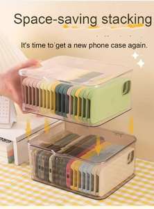 Extra breite Kunststoff-Aufbewahrungsbox für iPhone 17 Pro Max, wasserdichte Handyhülle für den Schreibtisch, AC9119 - Product Image 6