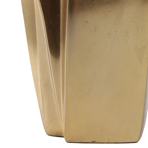 Vaso geometrico in metallo con coperchio in pietra per decorazioni da tavolo e arredamento casa - Product Image 5