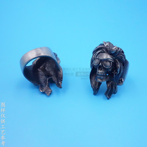 Custom Zinc Alloy <b>Skull</b> <b>Rings</b> 3D Vintage European American Style Men Women Jewelry Gift - Product Image 3