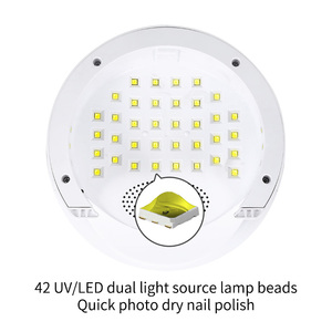 เครื่องเป่าเล็บ UV LED สีเขียว168W ชุดโคมไฟยูวียาทาเล็บเจลแบบบ่มเร็วพร้อมตัวจับเวลา4ตัวและจอแสดงผล LCD สำหรับบ้าน DIY - Product Image 3