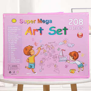 Jouet de <span class=keywords><strong>dessin</strong></span> pour enfants, fournitures scolaires d'art de haute qualité, papeterie de peinture, ensemble de crayons de couleur, De Arte, 208 pièces, ensembles d'art - Product Image 5