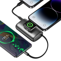 Batterie externe magnétique sans fil 10000 mAh pour Apple Watch avec support pliable, charge rapide PD, portable, logo personnalisé, cadeau d'entreprise