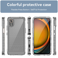 Étui transparent pour Samsung XCover 7 Business Anti-rayures Slim Fit TPU+Acrylique 2 en 1 Housse de téléphone portable pour Samsung Galaxy Xcover 7
