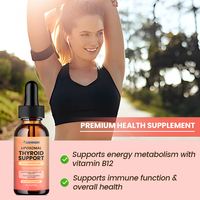Gouttes liposomales OEM pour la thyroïde, vitamines et Ashwagandha, soutien énergétique et immunitaire, suppléments naturels, gouttes liquides liposomales pour la thyroïde