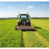 Broyeur à fléaux robuste pour l'agriculture forestière, type KDK, accessoire de déchiqueteuse d'herbe pour tracteur