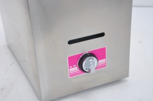 Friteuse à gaz commerciale de comptoir 18+18 litres pour frites, modèle 2026, vente chaude en gros - Product Image 5