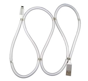 3-trong-1 Type-C Silicone USB phí Cáp 2A 2.4A Type-C từ Silicone sạc dữ liệu kabel USB-C sạc cáp điện - Product Image 1