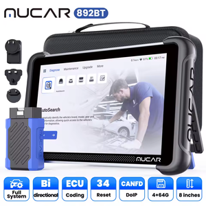 Herramienta OBD2 MUCAR 892BT con Actualización Gratuita, Prueba Activa CAN FD/DOIP, 34 Funciones de Reinicio y Codificación USB - Product Image 1