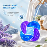 Capsules de lessive écologiques à 5 compartiments, 14-15g, nettoyage en profondeur, à base de plantes, haute efficacité, protection des couleurs, parfum longue durée