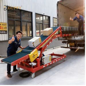 Système de convoyeur à rouleaux motorisé rétractable multifonctionnel, déchargeur télescopique haute capacité pour centre de distribution de <span class=keywords><strong>colis</strong></span> et de courrier - Product Image 2