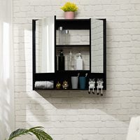 100% armoires à miroir en PVC résistant à l'eau armoire à pharmacie murale de salle de bain éclairage LED vanité