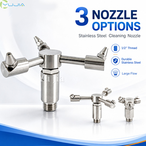 Nouvelle buse de nettoyage industrielle haute pression à grand débit rotative pour lavage de voitures et pulvérisation de poussière en métal - Product Image 1