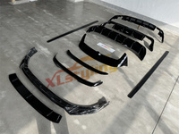Accessoires de voiture séparateur de lèvre avant spoiler diffuseur arrière jupe latérale pour vw golf 8 abs aero kit