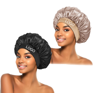 <span class=keywords><strong>Bonnet</strong></span> de Nuit Élastique Large Bande pour Femmes, MOQ Bas, Couleurs Unies, Soin des <span class=keywords><strong>Cheveux</strong></span>, Douche, en Polyester - Product Image 5