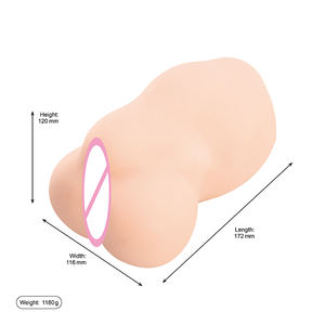 Sexo gran coño Anal y coño suave realista TPE Material estimular increíble gran culo <span class=keywords><strong>peludo</strong></span> coño masturbación cuerpo Sexy para hombre - Product Image 6