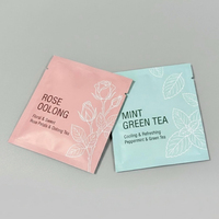 Pochette jetable personnalisée à 3 joints latéraux pour service unique mini sachet filtre à thé individuel en feuille pour café