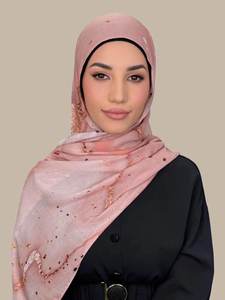 Nouveau hijab imprimé color block en modal Wennuan 180*70cm, multifonctionnel, élégant et doux, foulard pour femmes, printemps - Product Image 2