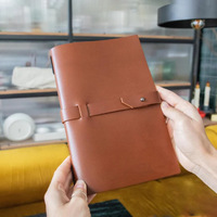 Protège-menu A4 en cuir PU tendance, porte-factures de luxe, couverture de livre de recettes, support de menu pour hôtels, restaurants et bars – Vente chaude