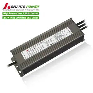 Ul 110v 277v Triac ไดร์เวอร์ LED แรงดันไฟฟ้าคงที่หรี่แสงได้ 250 วัตต์ 300 วัตต์