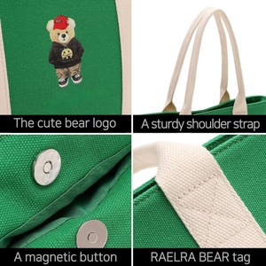 Free Design Reusable Wholesale Unisex Shoulder Bag Custom Printed Logo Embroidery Letter Cotton <b>Canvas</b> <b>Tote</b> Bag Pocket Two - Product Image 3