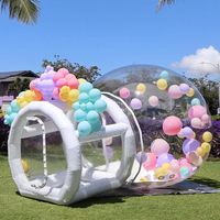 Tente bulle gonflable transparente en gros pour mariage en plein air, anniversaire, célébration – Taille et design personnalisables disponibles – Dôme en PVC