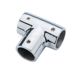 Conector en T de Acero Inoxidable 316 Brillante, Tipo T, 22mm 25mm 30mm 32mm 38mm, Fundido y Pulido, Engrosado - Product Image 4