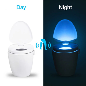 Smart PIR <b>Motion</b> <b>Sensor</b> Toilet Seat Night <b>Light</b> 8 Colors Waterproof Backlight for Toilet Bowl <b>LED</b> Luminaria Lamp WC Toilet <b>Light</b> - Product Image 2
