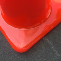 Cône de trafic haute visibilité 0.45kg pour les produits d'avertissement de trafic de sécurité routière