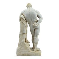 Statue d'Hercule en résine personnalisée OEM, sculpture en polyrésine de l'Heracles Farnese, mythologie grecque et romaine, copie de sculpture de musée pour la décoration intérieure