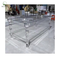 Braut Esstisch Transparente Acryl Tische Mode Clear Events Hochzeits feier runde runde Bankett tische